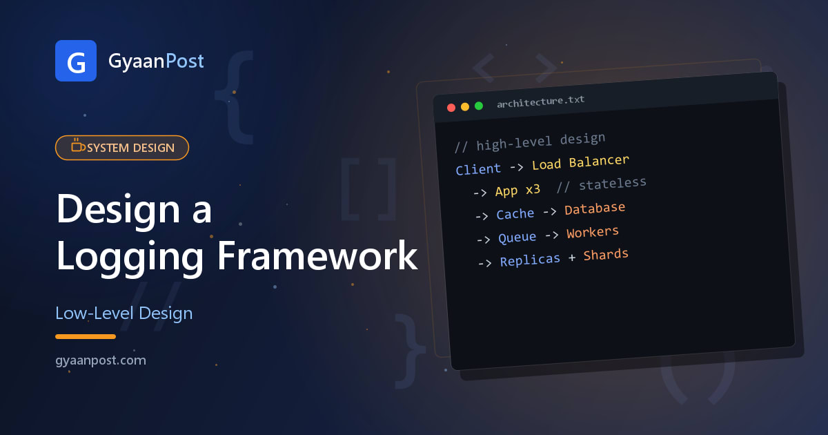 Design a Logging Framework (Low-Level Design)