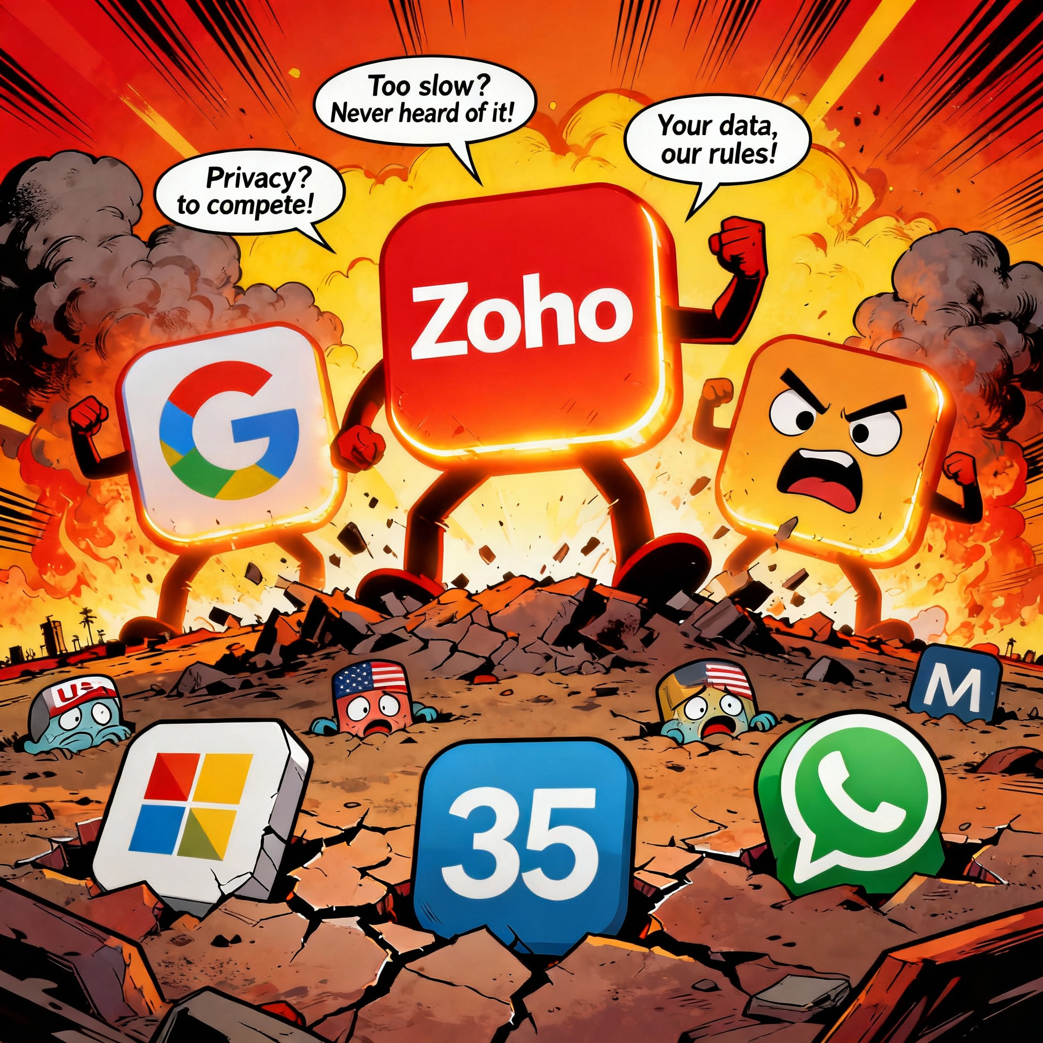 Zoho’s Fierce Takeover: How India’s Homegrown SaaS Giant Is Crushing Google, Microsoft & Meta in 2025