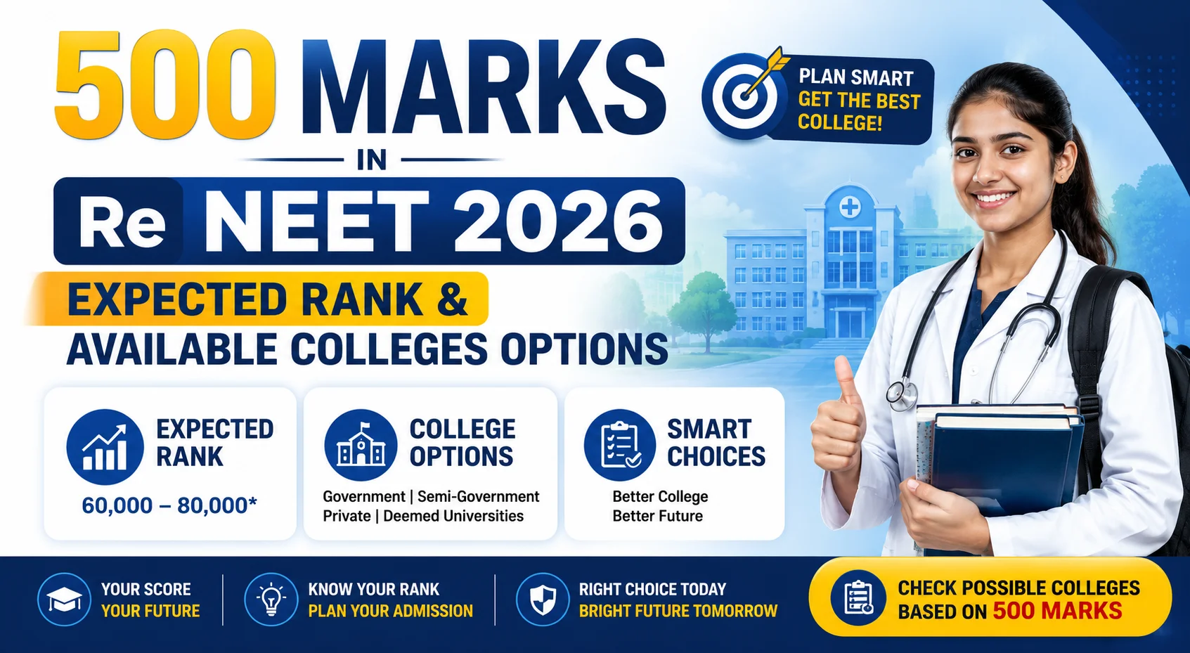 500 Marks in Re NEET 2026