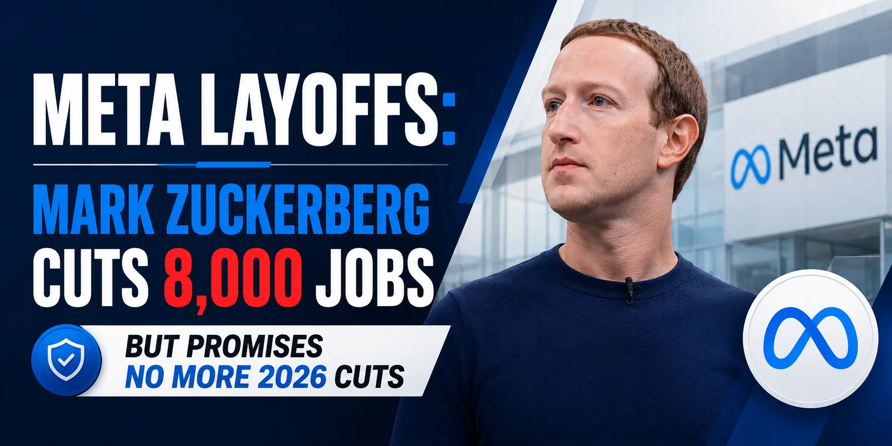 Meta Layoffs: Mark Zuckerberg Cuts 8,000 Jobs But Promises No More 2026 Cuts