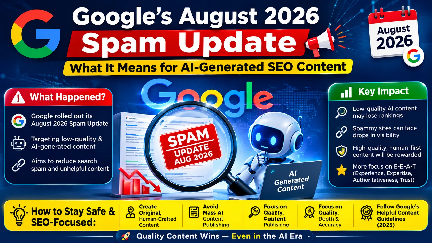 Google's August 2026 Spam Update: What It Means for AI-Generated SEO Content