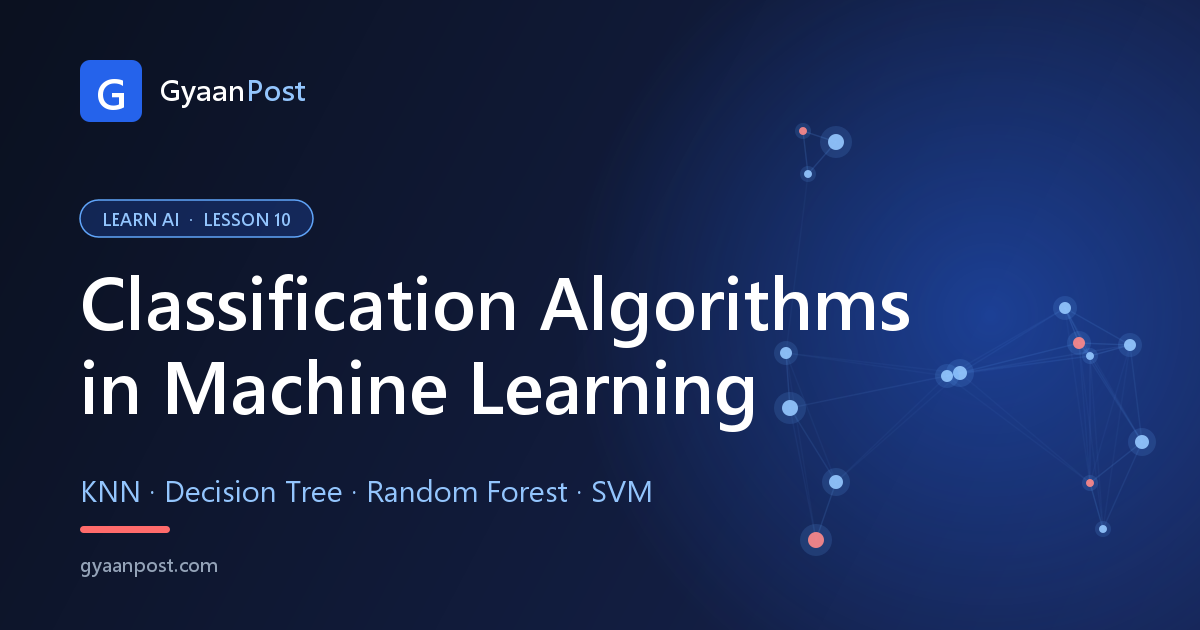 Classification Algorithms in Machine Learning: KNN, Decision Tree, Random Forest & SVM
