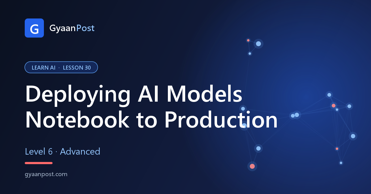 Deploying AI Models: From Notebook to Production (MLOps)