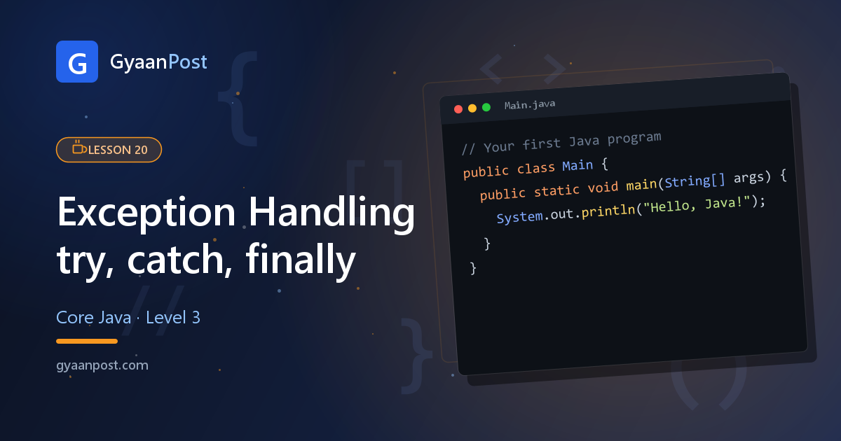 Exception Handling in Java: try, catch, finally and throw Explained