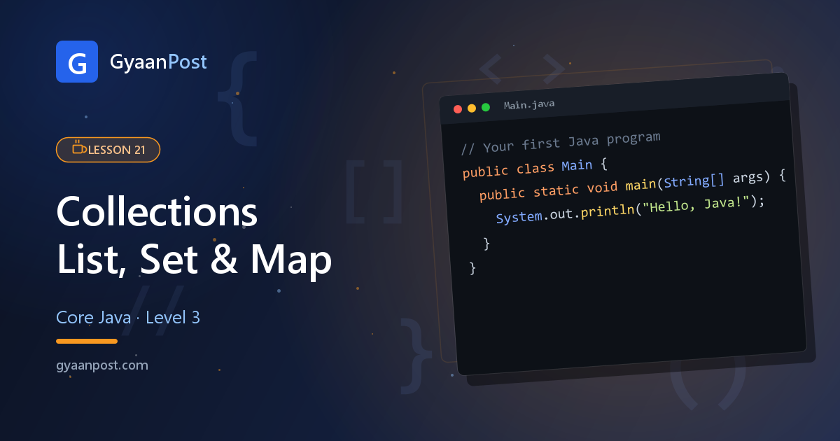 The Java Collections Framework: List, Set and Map Overview