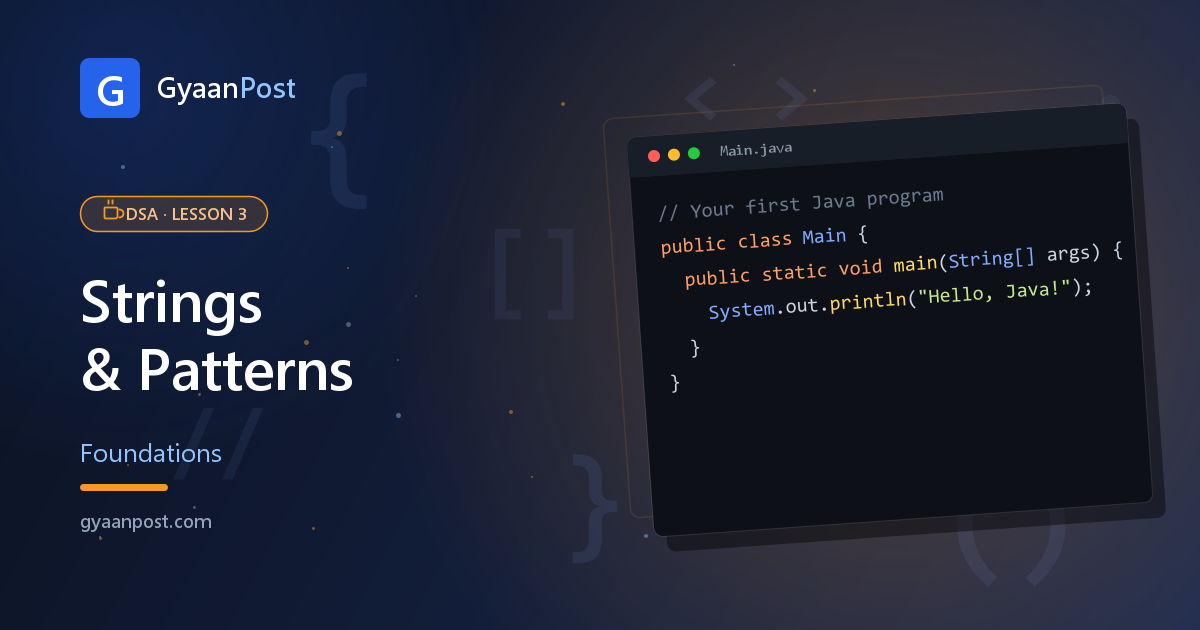 DSA in Java: Strings & Common Patterns (Beginner Guide)