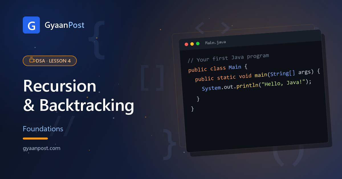 DSA in Java: Recursion & Backtracking Basics (Beginner Guide)
