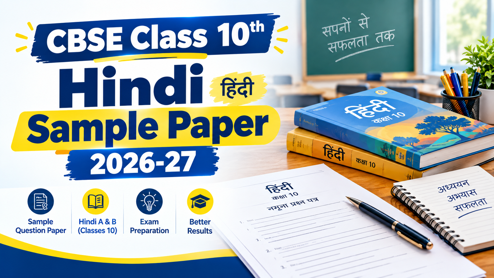 CBSE Class 10th Hindi Sample Paper 2026-27
