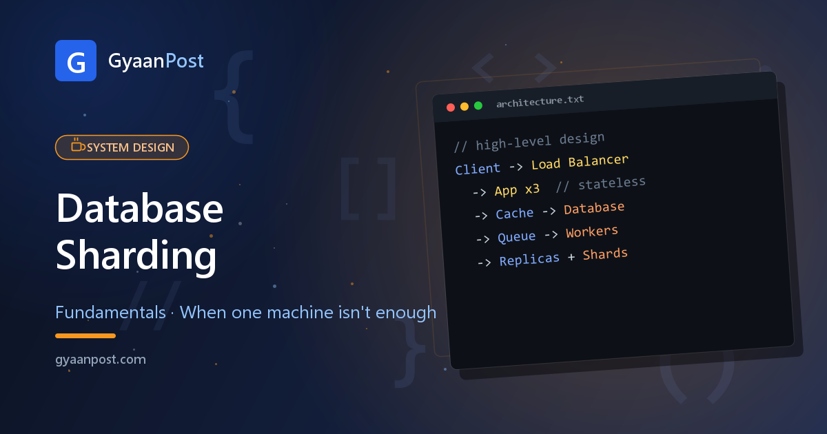 Database Sharding: Splitting Data When One Machine Isn't Enough