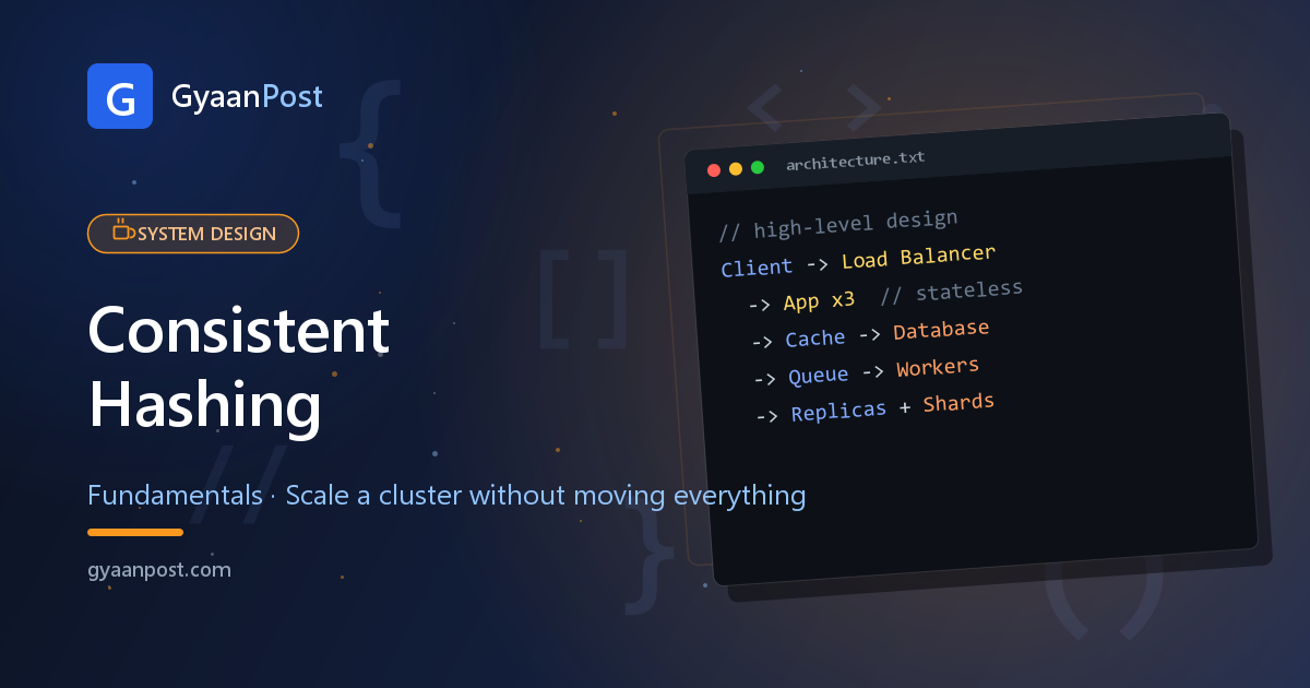 Consistent Hashing Explained: Scale a Cluster Without Moving Everything