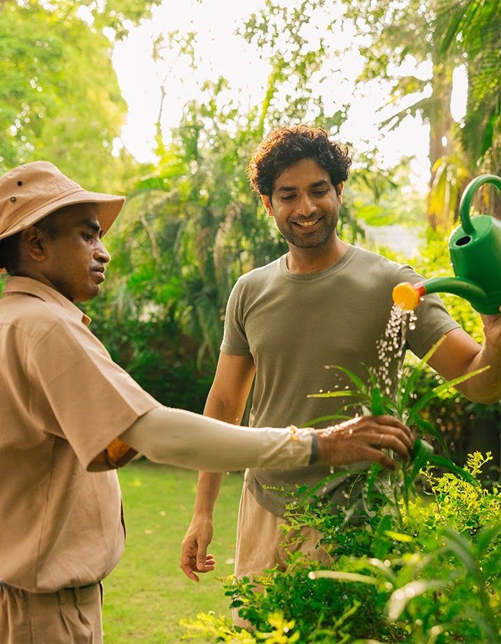 A guided outdoor rehabilitation activity where individuals work together to develop skills and support recovery.