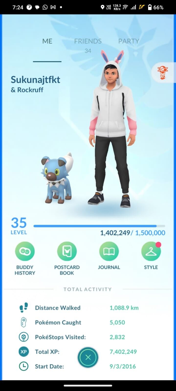 B57 2016 Account level 35 30 legendary 1 Shiny legendary 1 Armord Mewtwo 11 Shiny 500 Pokemon bag 750 item bag