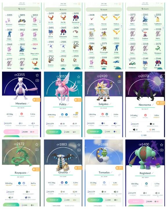 ps346 Shadow MEWTWO SOLGALEO+NECROZMA 100 Legendary 102 Shiny MEGA Latios Shiny ORIGIN Palkia 3K Shiny Giratina 2 Shiny Tornadus Rayquaza