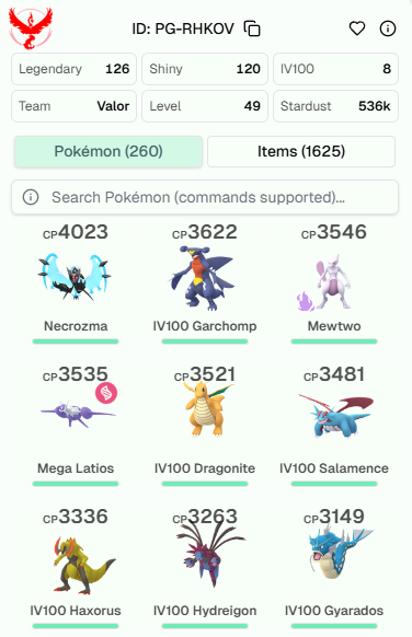 [PS] Dawn Wings Necrozma 4K Shadow Mewtwo 3,5K Legendary: 126 Shiny: 120 Shiny:Zamazenta,Zacian 7 Shiny Legendary I PG-RHKOV