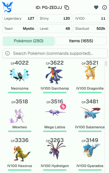 [PS] Dawn Wings Necrozma 4K Shadow Mewtwo 3.5K Legendary:127 Shiny:120 Shiny:Ho-Oh,Yveltal,Xerneas,Regice IV100: Gar PG-ZEDJJ