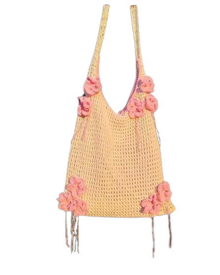 Sac en crochet coloré, exemple d'accessoire tressé main