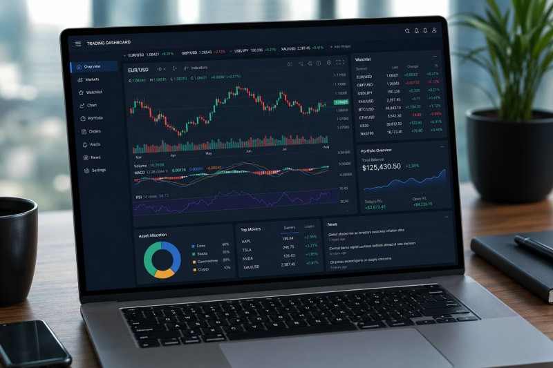 Торговая платформа с быстрым исполнением и выбором активов