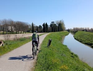 Lungo la ciclabile E2 verso Padova