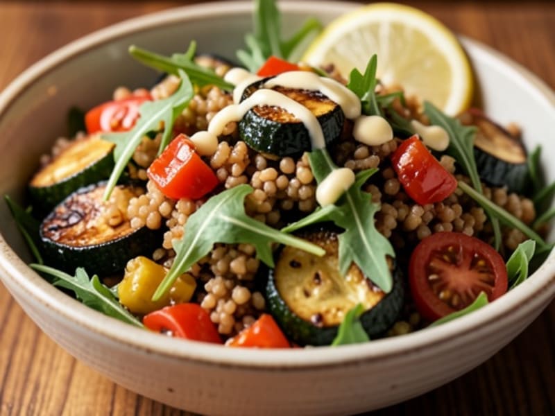 Farro and Roasted Vegetable Grain Bowl