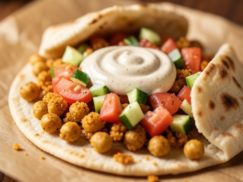 Chickpea Shawarma Pita