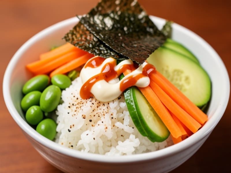 Edamame and Avocado Sushi Bowl