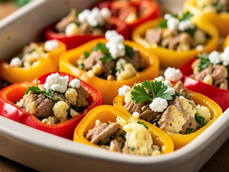 Mediterranean Stuffed Bell Peppers