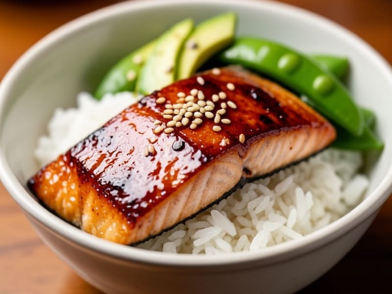 Teriyaki Salmon Rice Bowl