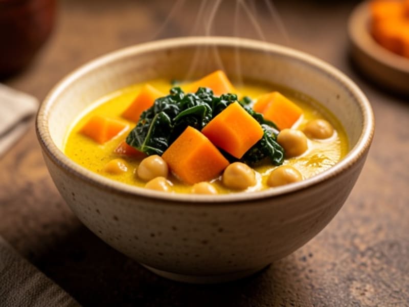 Butternut Squash and Chickpea Coconut Stew