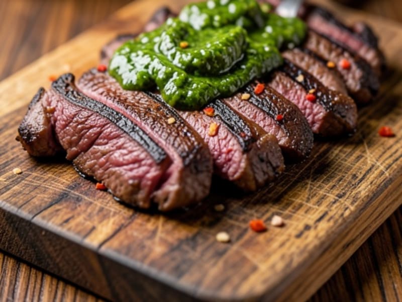 Argentine Asado Skirt Steak with Chimichurri