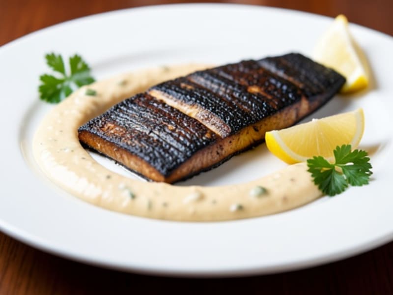Cajun Blackened Catfish with Remoulade