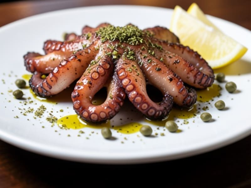 Greek Grilled Octopus with Oregano and Lemon