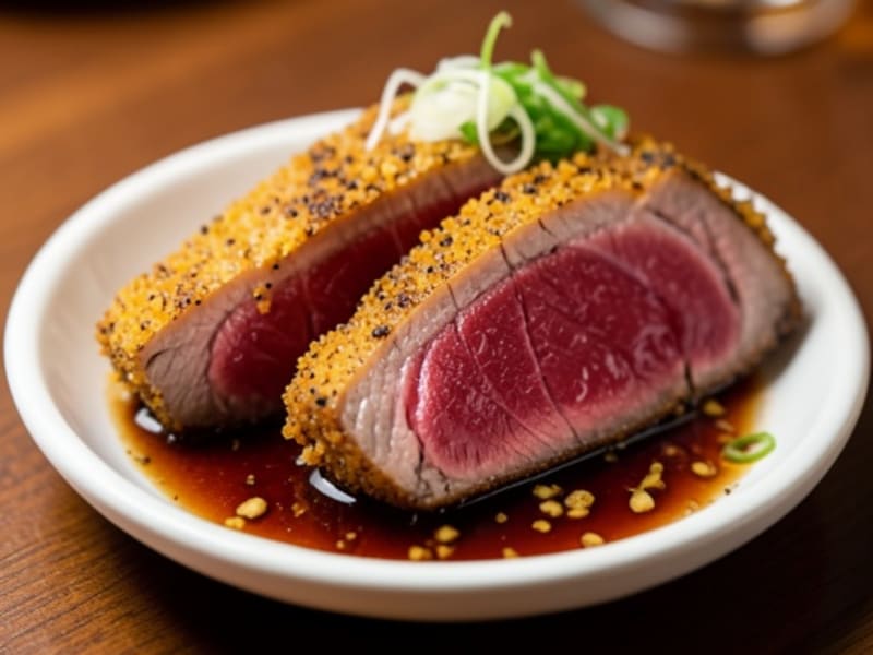 Seared Ahi Tuna with Sesame-Ginger Crust
