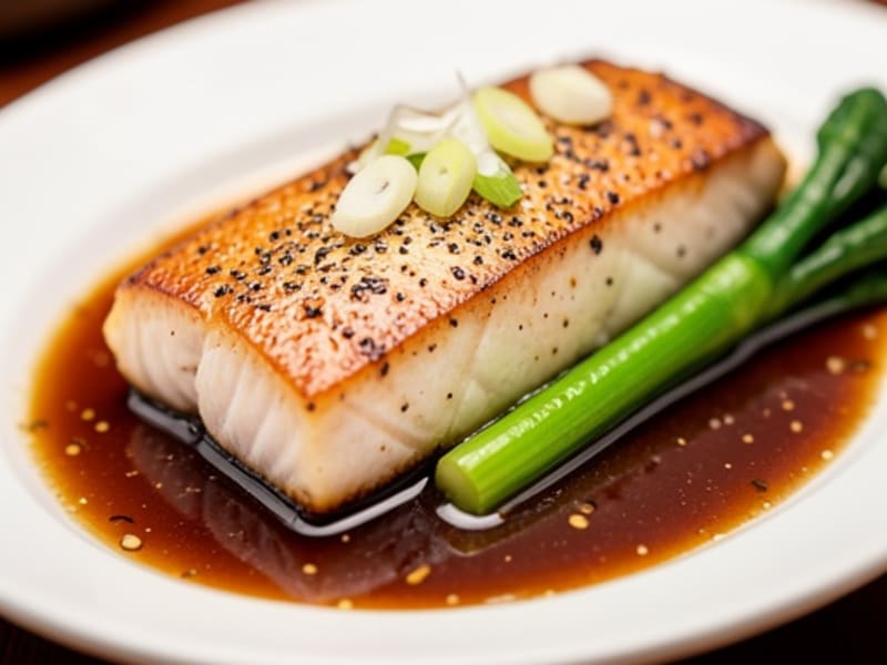 Miso-Butter Roasted Cod with Bok Choy