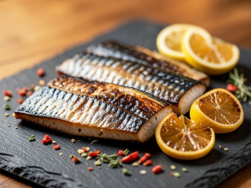 Smoky Grilled Mackerel with Charred Lemon