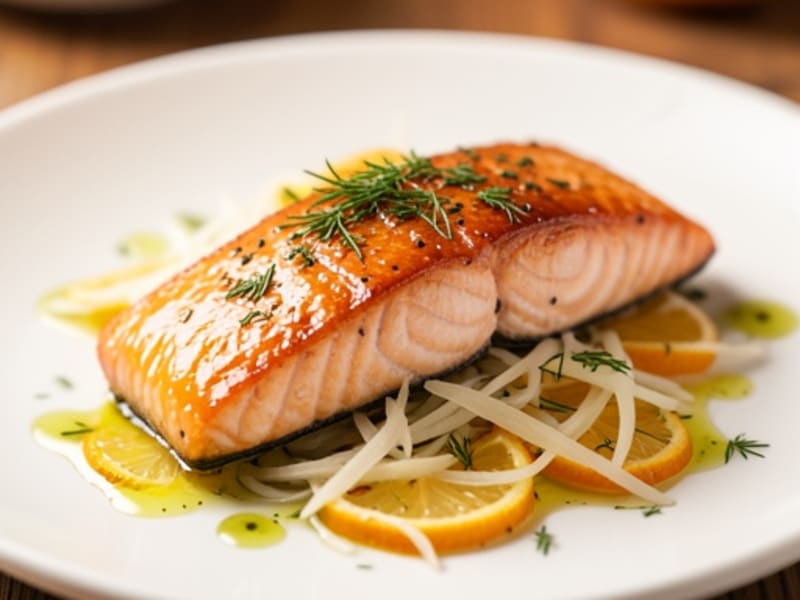 Slow-Roasted Citrus Salmon with Fennel
