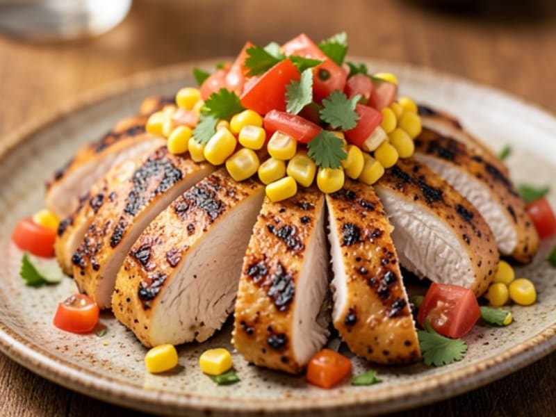 Cajun Grilled Chicken with Charred Corn Salsa