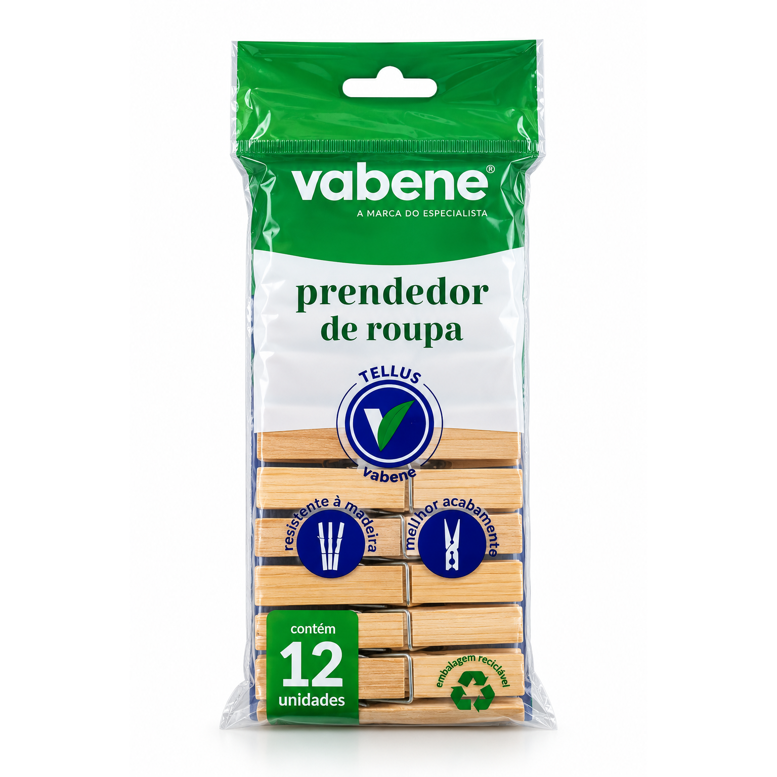Prendedor de Roupa Madeira