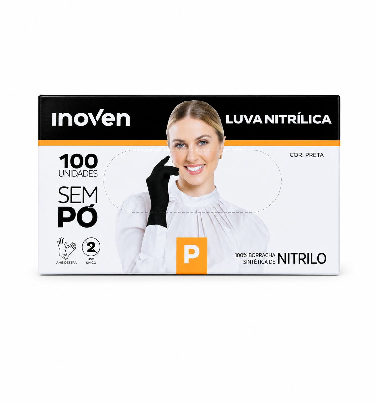 Luva Nitrílica Preta P