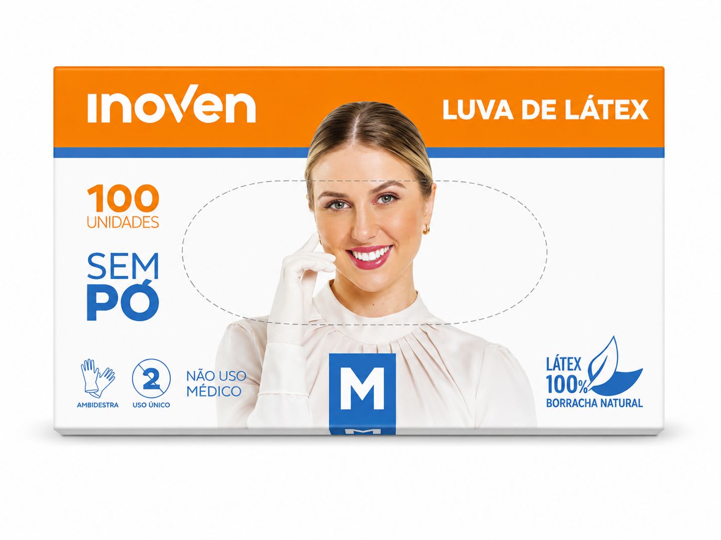 Luva Látex Sem Pó M