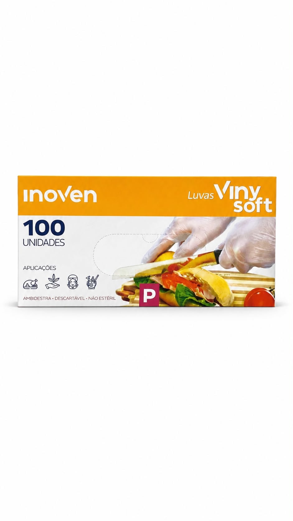 Luva Descartável P Viny Soft
