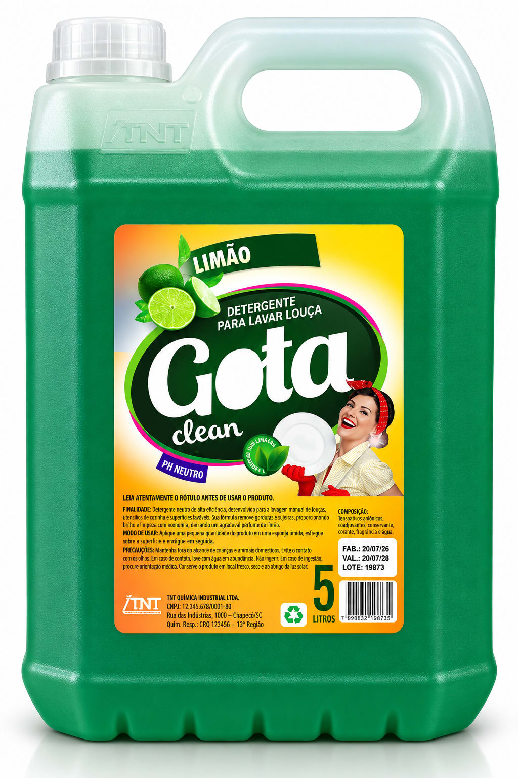Detergente Louça Limão Gota 5L