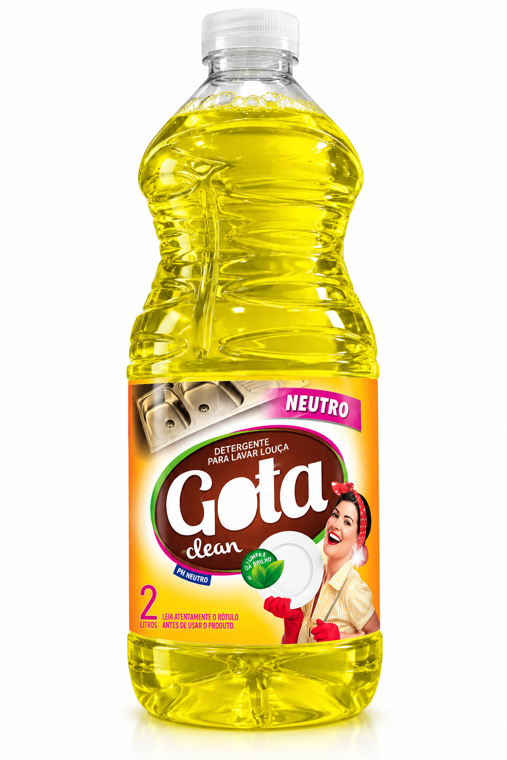 Detergente Louça Neutro Gota 2L