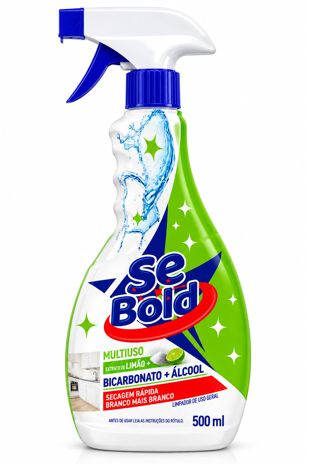 Multiuso C/ Bicarbonato + Álcool Gatilho 500ml