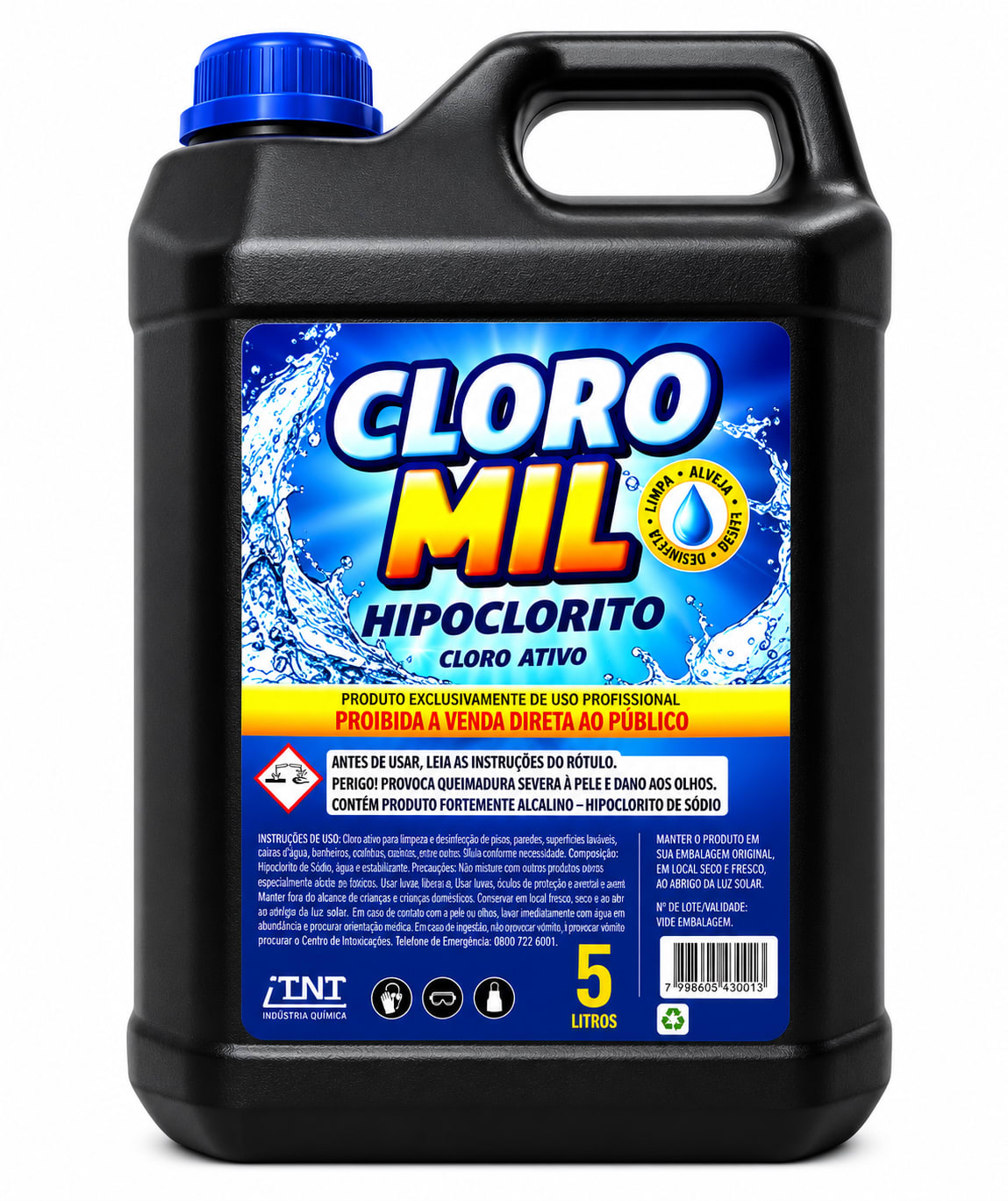 Hipoclorito de Sódio 5L