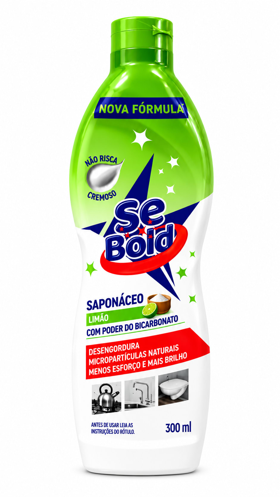 Saponáceo Cremoso Limão 300ml