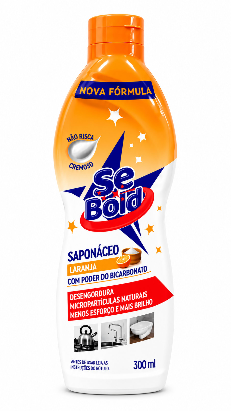 Saponáceo Cremoso Laranja 300ml