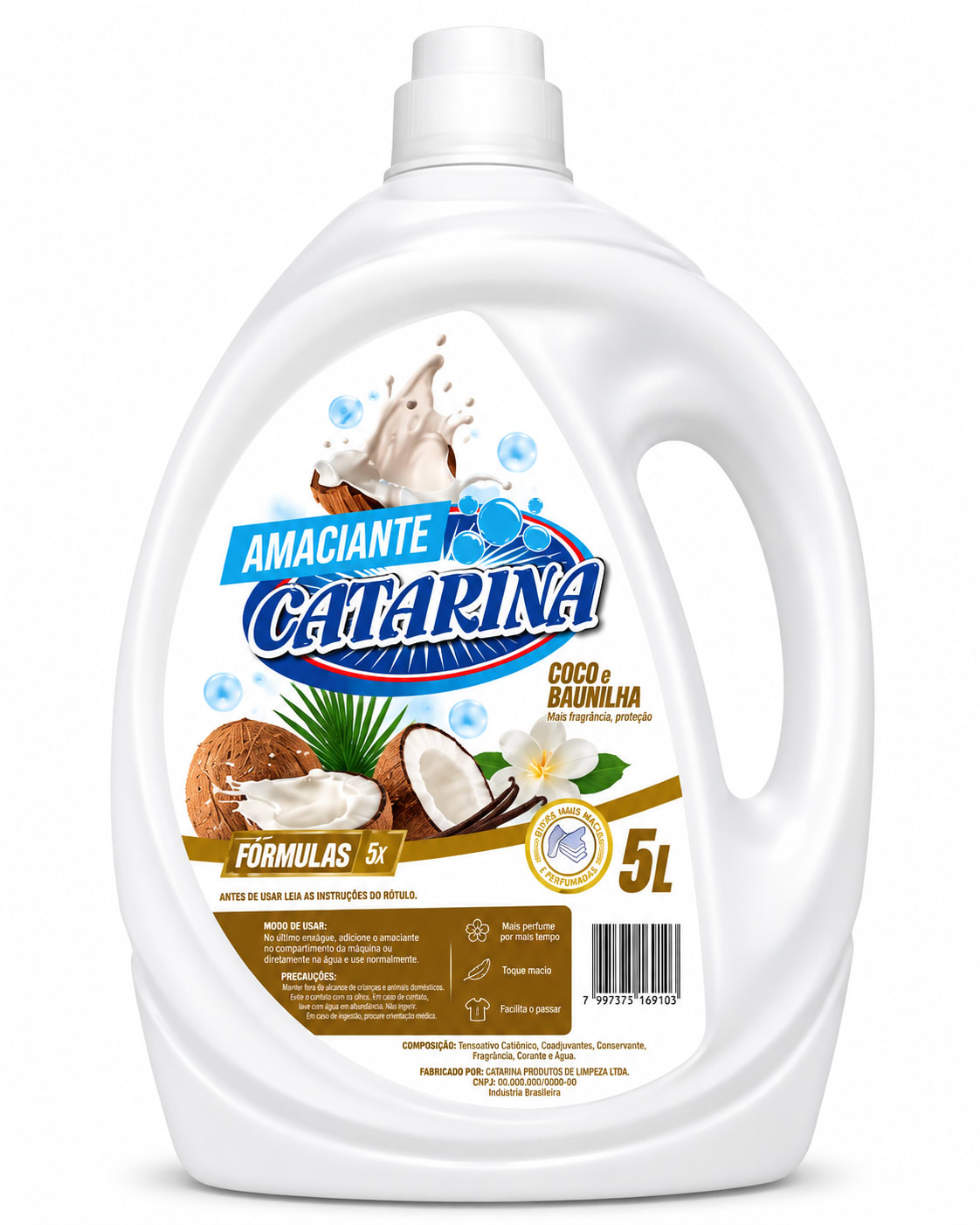 Amaciante Coco e Baunilha 5L