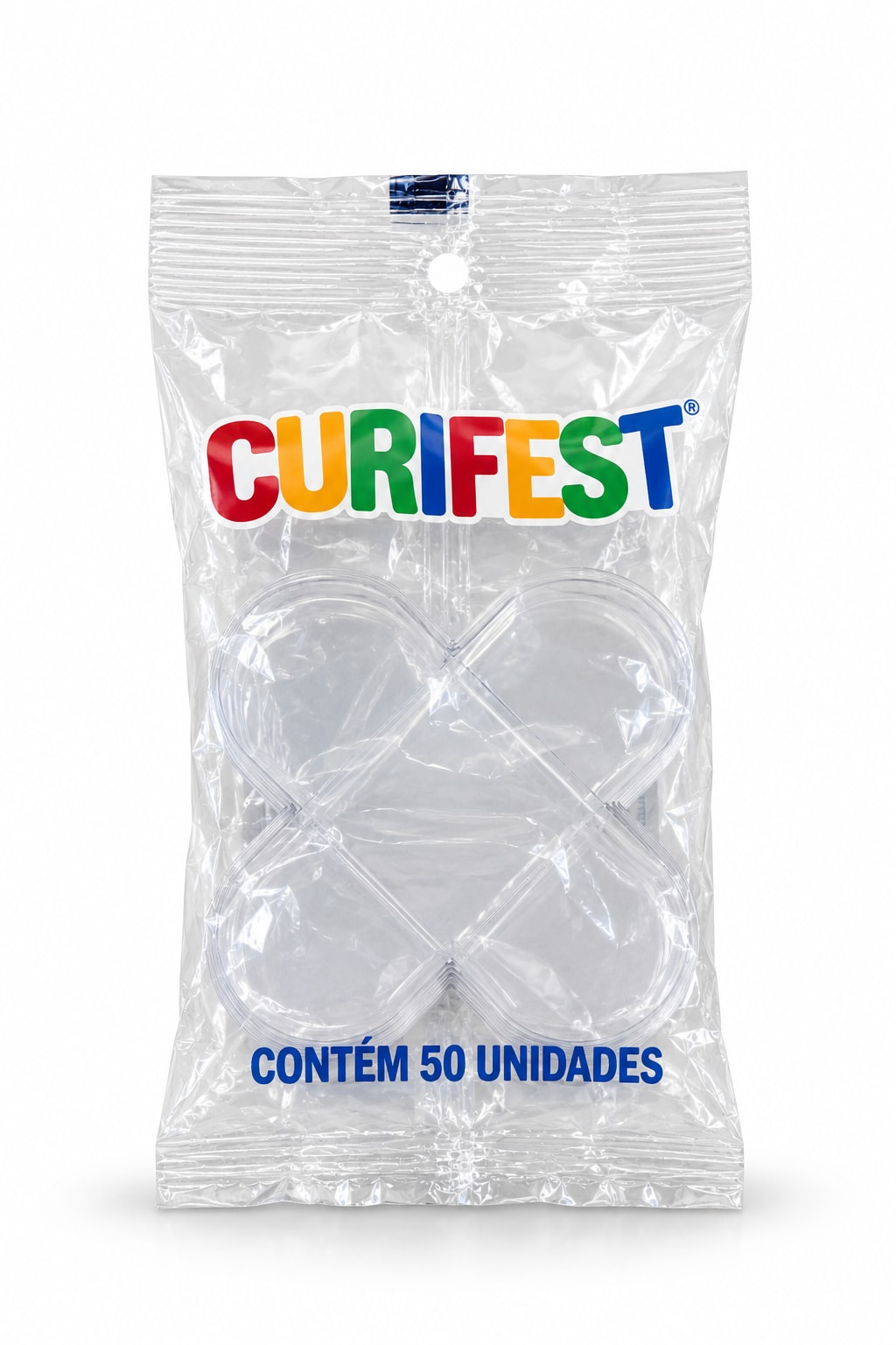Caixeta Transparente N5 50 unidades Curifest
