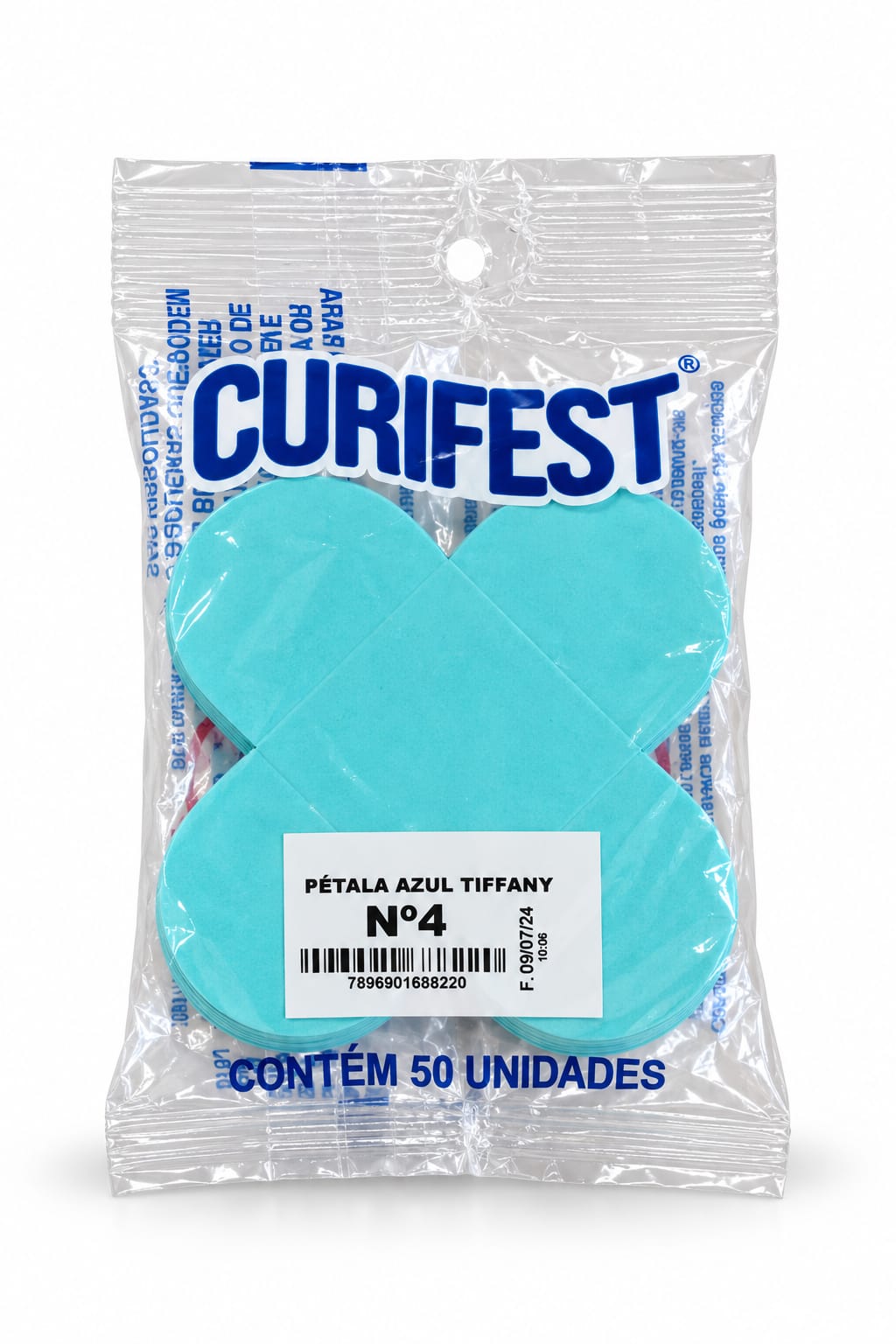Caixeta Azul Tiffany N4 50 unidades Curifest