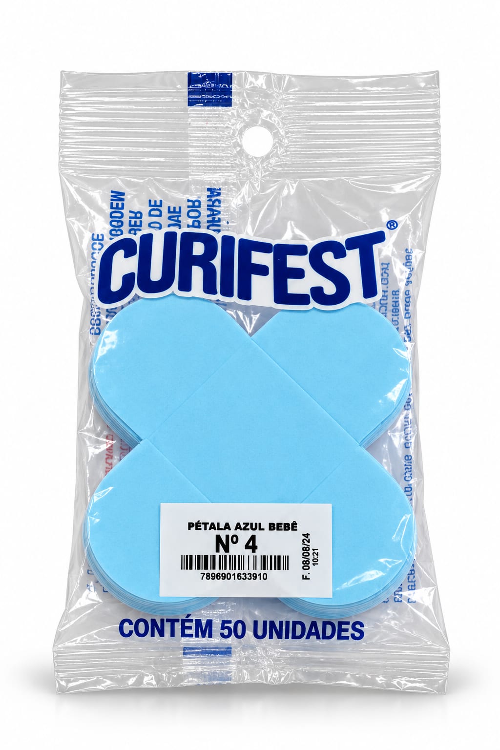 Caixeta Azul Bebê 50 unidades Curifest